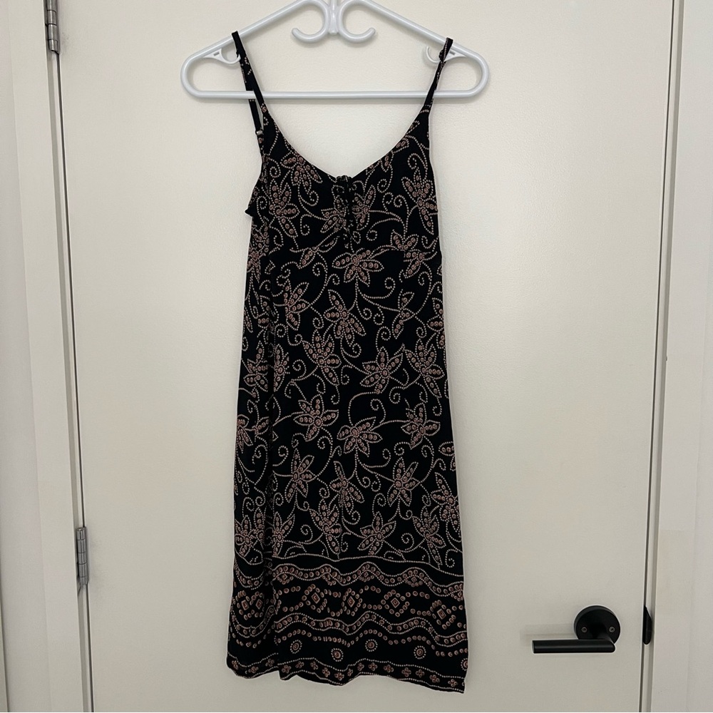 Vintage Pattern Midi Dress